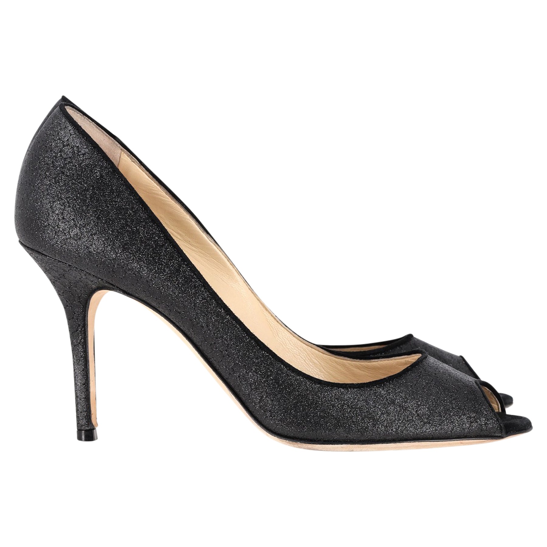 Jimmy Choo Pumps von Evelyn Peep Toe in Schwarz