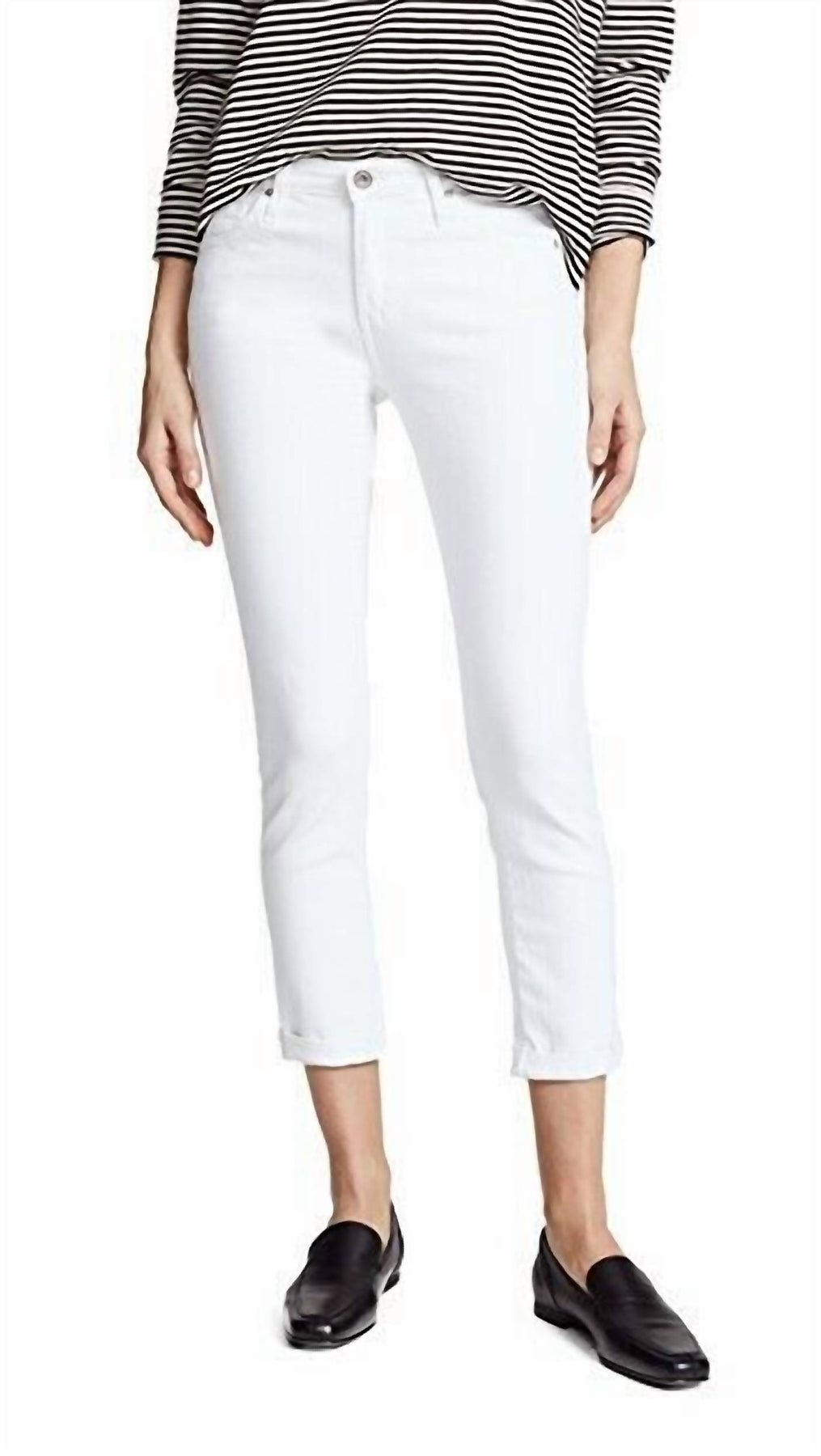 Prima Roll-Up Jeans in Weiß