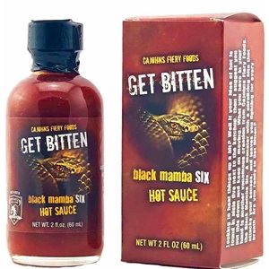 CaJohn’s Get Bitten schwarze Mamba 6 scharfe Sauce, . – 2oz