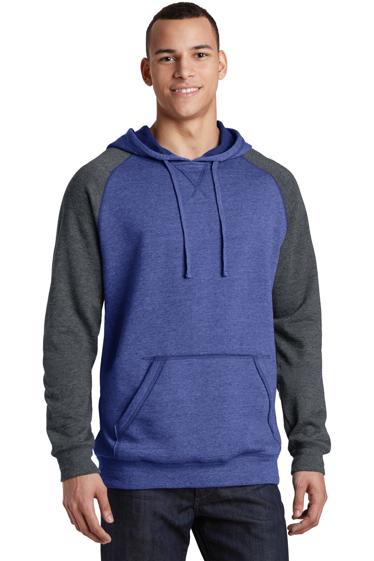 District Jungen Leichtes Fleece Raglan Kapuzenpullover DT196