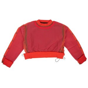 Unravel Project Nylon Doppel-Panel T-Shirt – rot