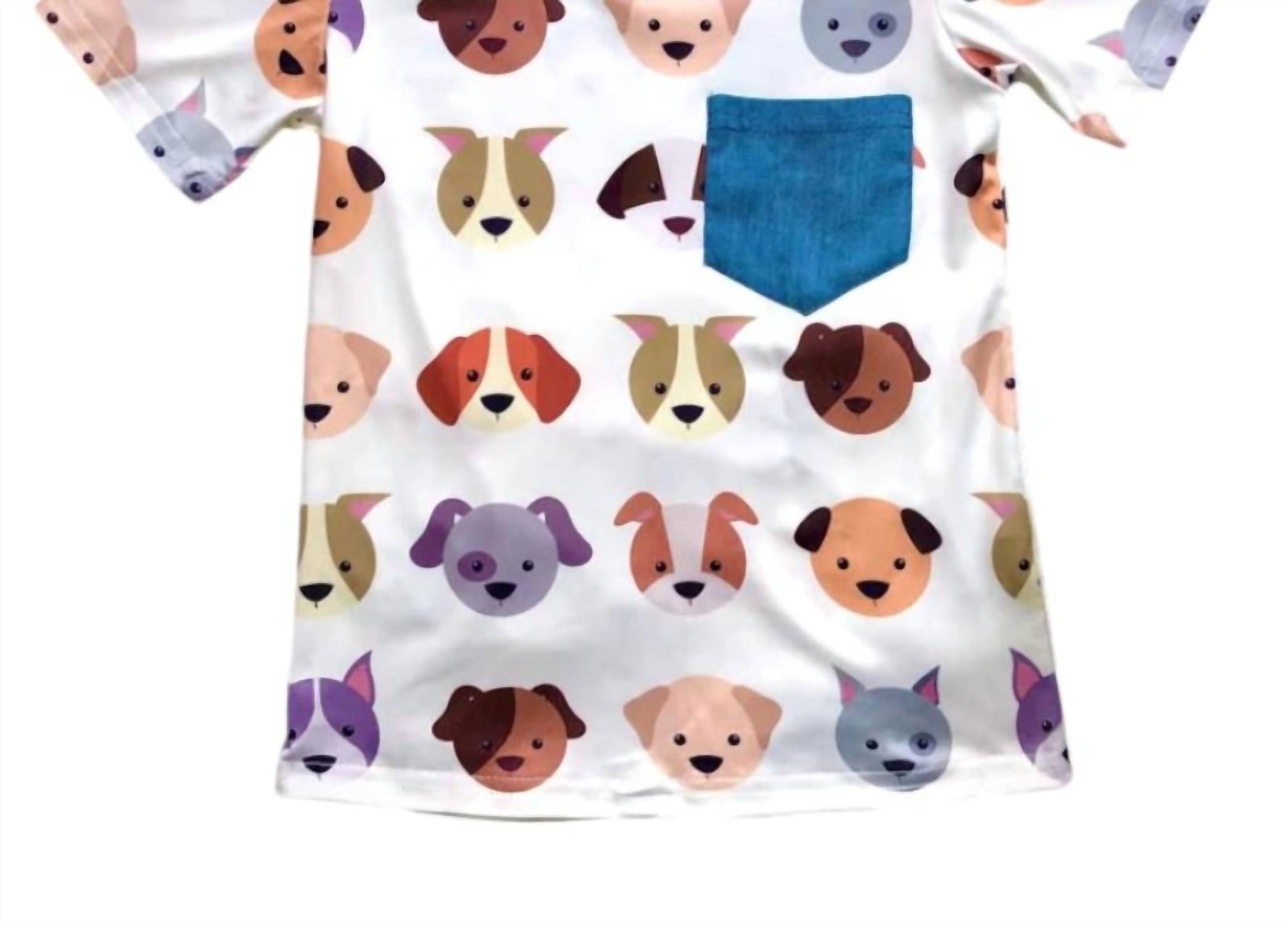 Kinder Peppy Pups Tasche Tee in Weiß