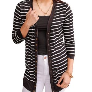 Have You Heard Strickjacke in schwarz