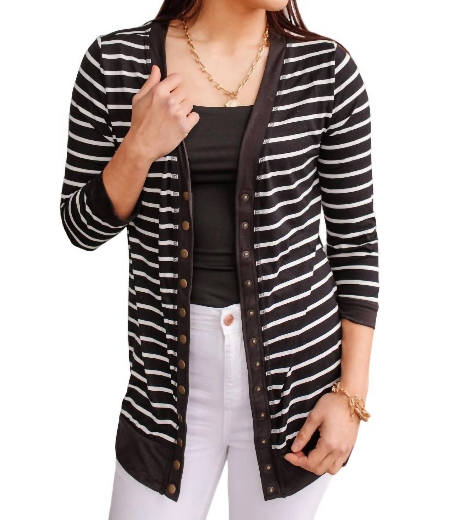 Have You Heard Strickjacke in schwarz