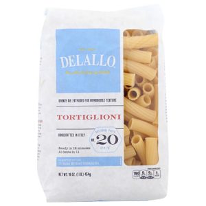 Delallo Pasta Tortiglioni #20, – 16oz