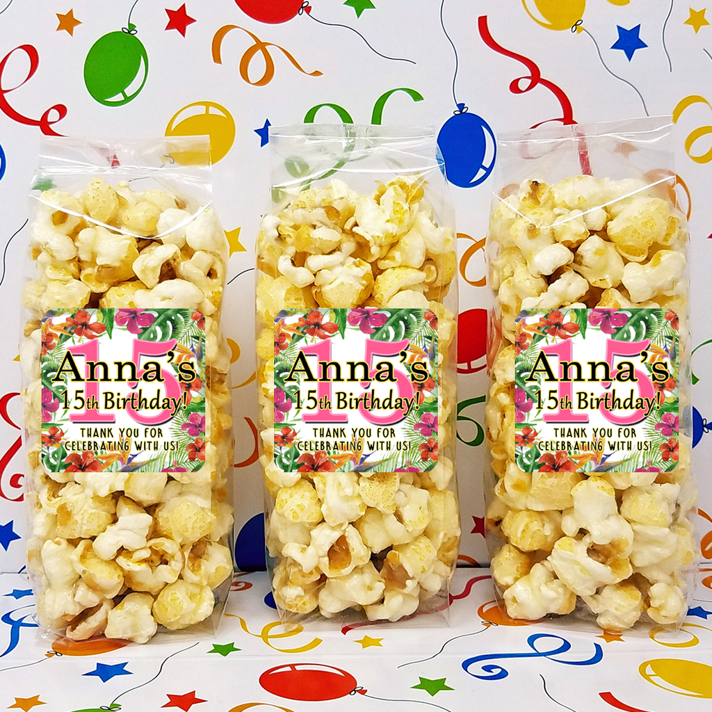 Tropische Paradiesvögel – Popcorn Party Favors