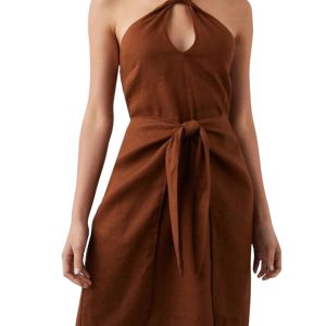 Tanya Kleid in Kakao