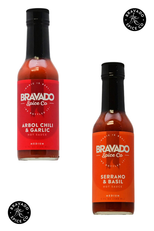 Bravado Spice Co Arbol Knoblauch und Serrano Geschenkset, 2/5oz