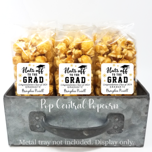 Hats Off to the GRAD Popcorn Party favors