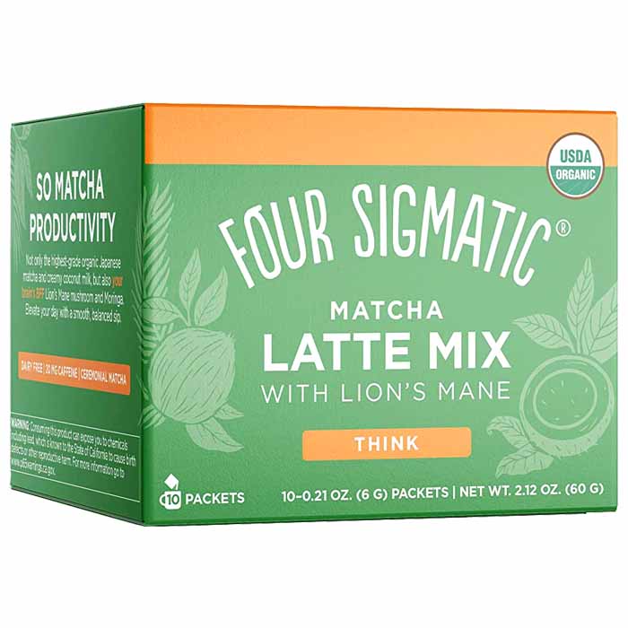 Vier Sigmatic Lion's Mane Matcha Latte für Wellness