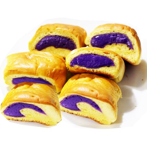 Kagat Bakery – Pan De Ube (Brot mit lila Yam Füllung) – 6 Stück Packung – 8 OZ