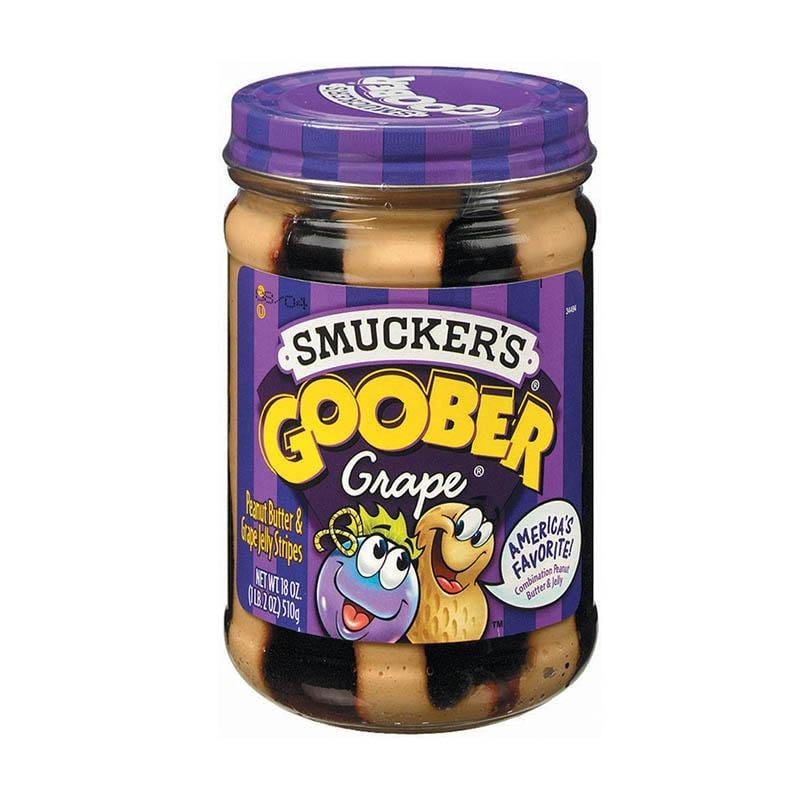 Smucker’s Goober Erdnussbutter und Traubengeleestreifen