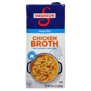 Swansons ungesalzene Hühnerbrühe – 32oz