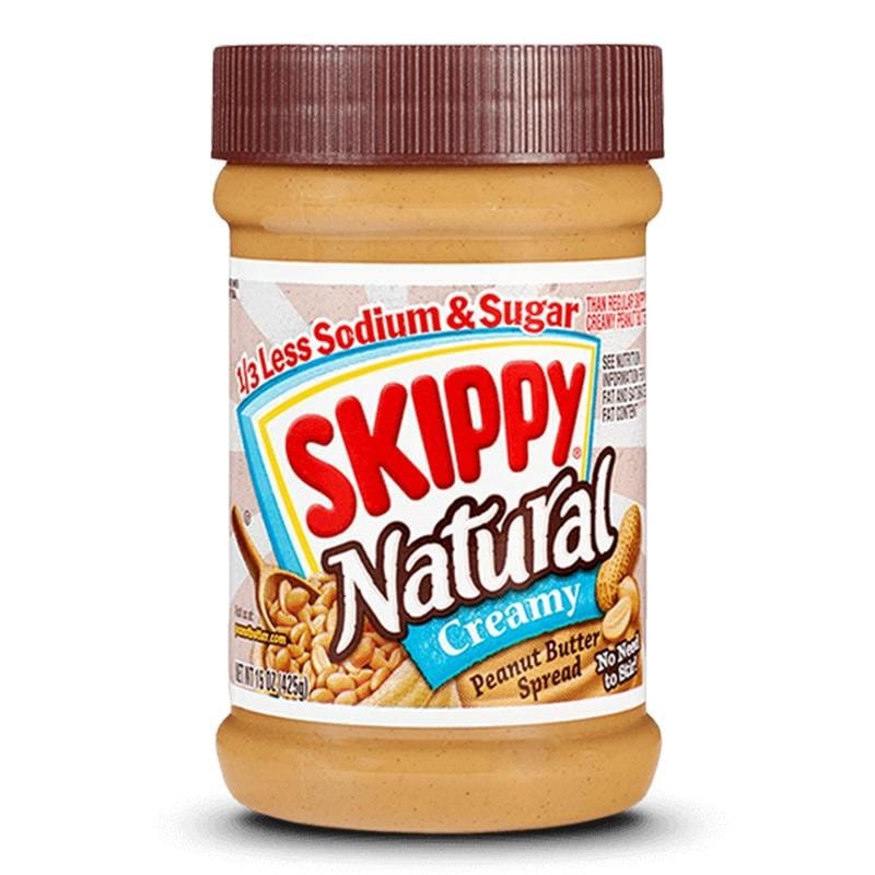 Skippy natürliche cremige 1/3 weniger Natrium & Zucker Erdnussbutter