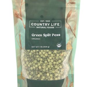 Peas, grün, organisch, gespalten