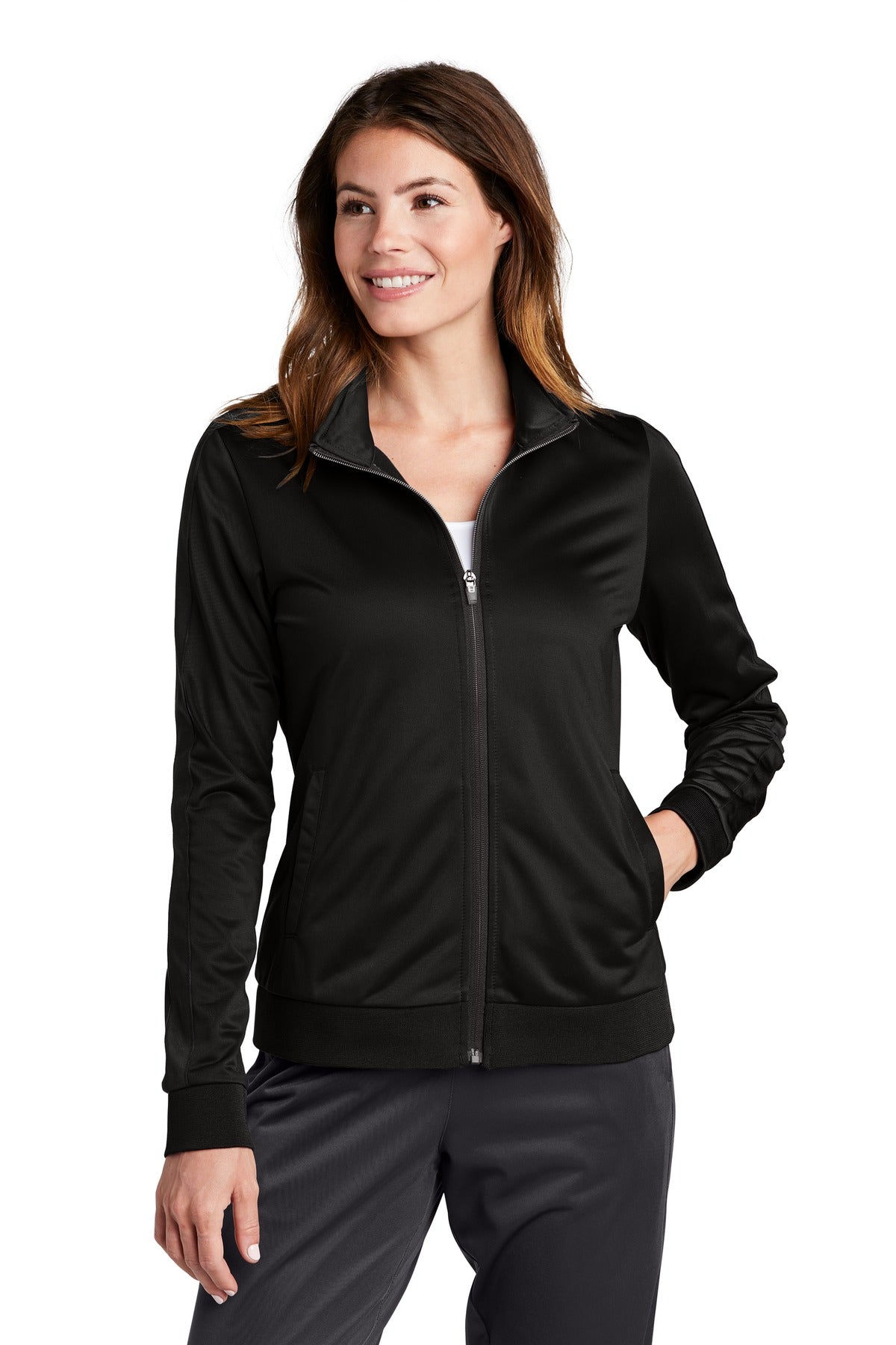 Sport-Tek Tricot Track Jacke für Damen