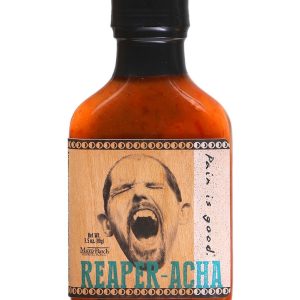 scharfe Sauce Schmerz ist gut Schnitter-acha 3,5 Unzen Kolben Hitze 9