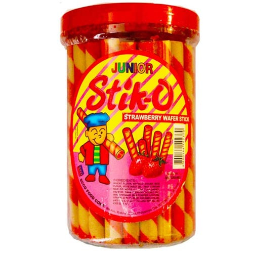 Stik-O Waffel Stick Erdbeere (Junior) – 380 G