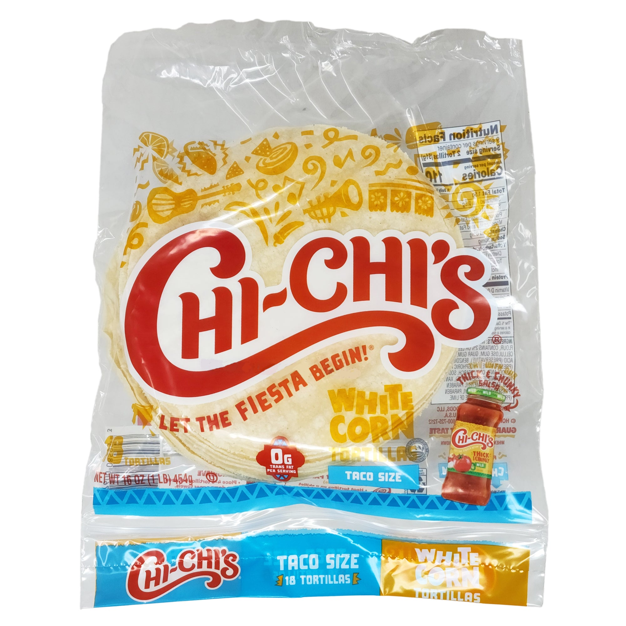 Chi-Chi's Weiß Mais Taco Stil Tortillas – 16 Unzen