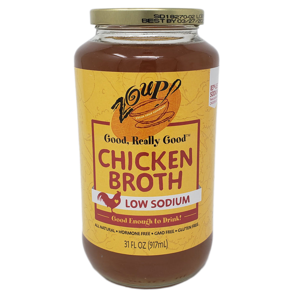 Zoup! Niedrige Natrium Hühnerbrühe – 31oz