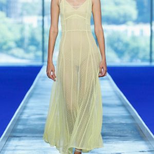 Mix Pointelle Stitch Lingerie Kleid