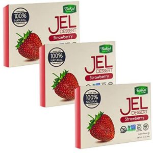 Bakol veganer Erdbeergeschmack Jello, 3 Unzen (Packung mit 3)