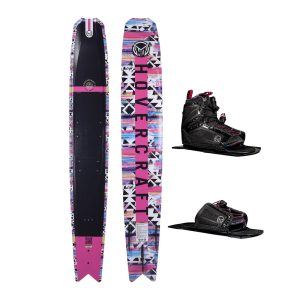 HO Hovercraft Tribal Rosa Slalom Water Ski w/Stance 110 & RTP – Damen – 2025