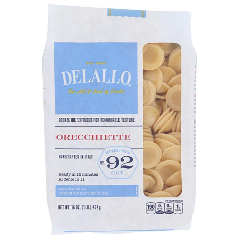 Delallo Pasta Orecchiette #92, 16oz