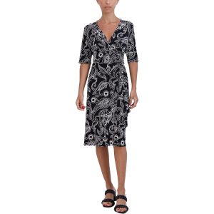 Midi-Wickelkleid mit O-Ring für kleine Größen