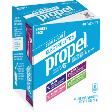 Propel Electrolytes Hydration Pulver Mischung Sortiment Packung, 40 Stück