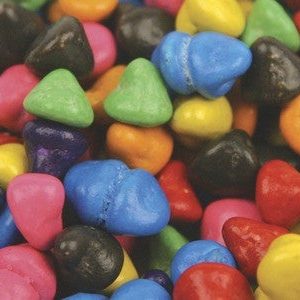 Rainbow Bonbon-beschichtete Chips