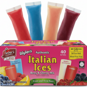Wyler's Italian Ice Berry und Kirsche Mischung Freezer Bars, 40 Stück