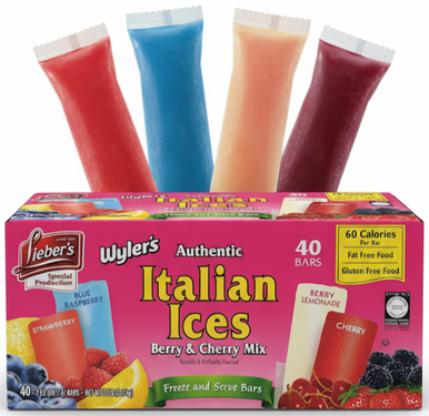 Wyler's Italian Ice Berry und Kirsche Mischung Freezer Bars, 40 Stück