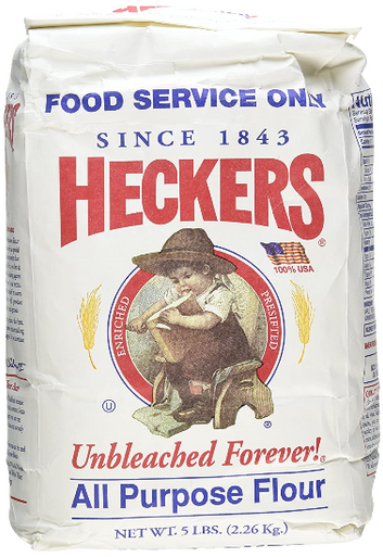 Heckers ungebleichtes Mehl, 5 lbs