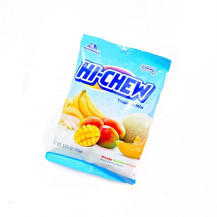 Hi-Chew Süßigkeiten Tropical Mischung – 3,53 Unzen Beutel