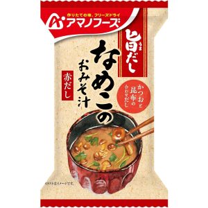 Amano Foods Getrocknete rote Miso Suppe mit Nameko Pilz 10 Portionen