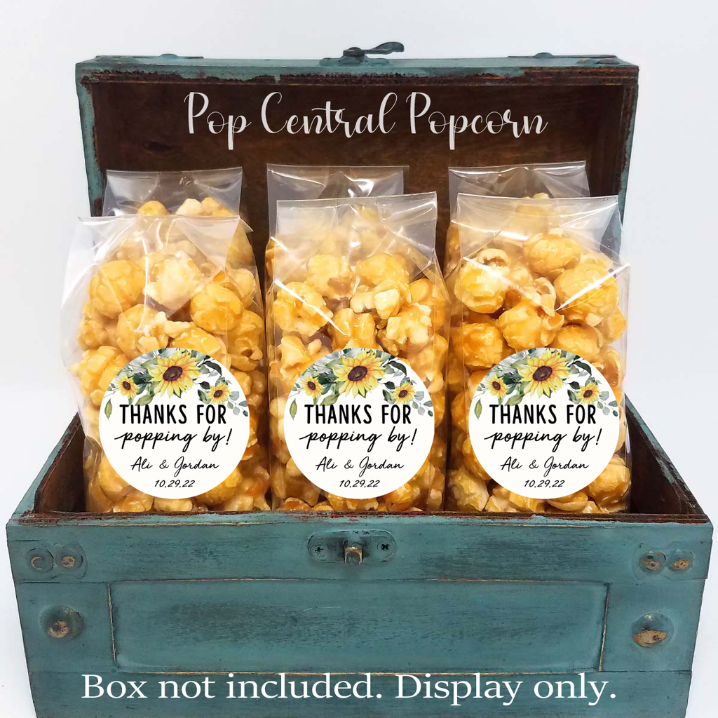 Sonnenblume Hochzeit Popcorn Party Gefälligkeiten