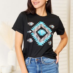Kurzarm-T-Shirt mit Grafik