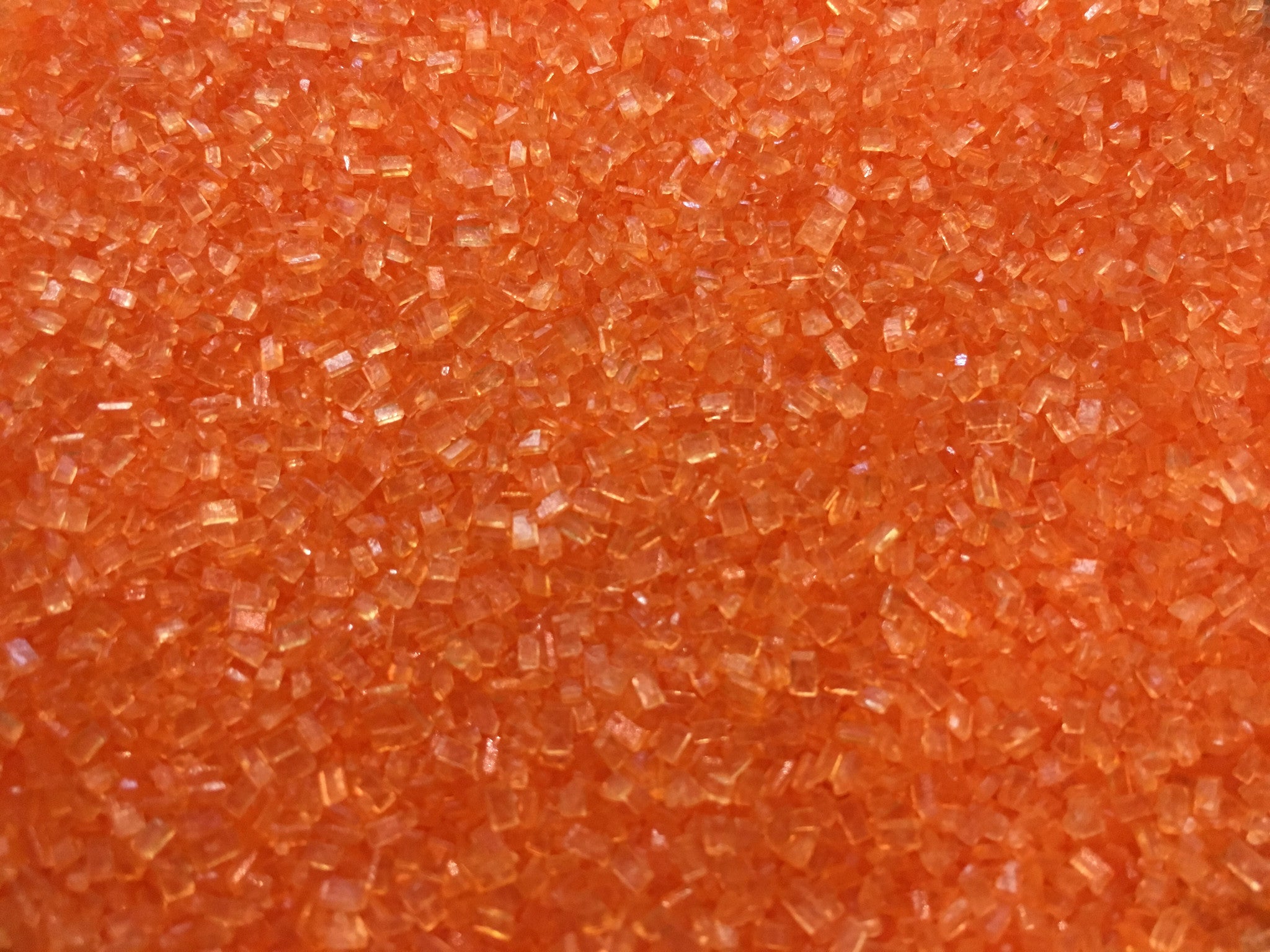 Orange Kristall Zucker