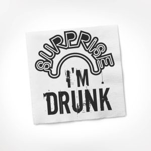 Twisted Wares - Überraschung, ich bin betrunken COCKTAIL NAPKIN