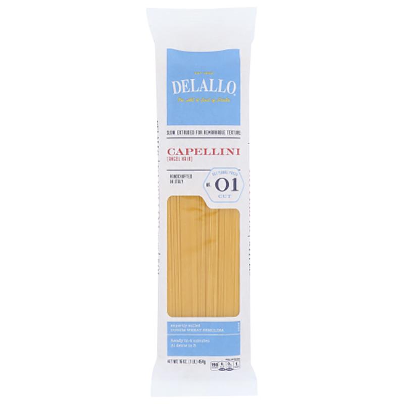 Delallo Pasta Capellini #01, 16oz Packung mit 16
