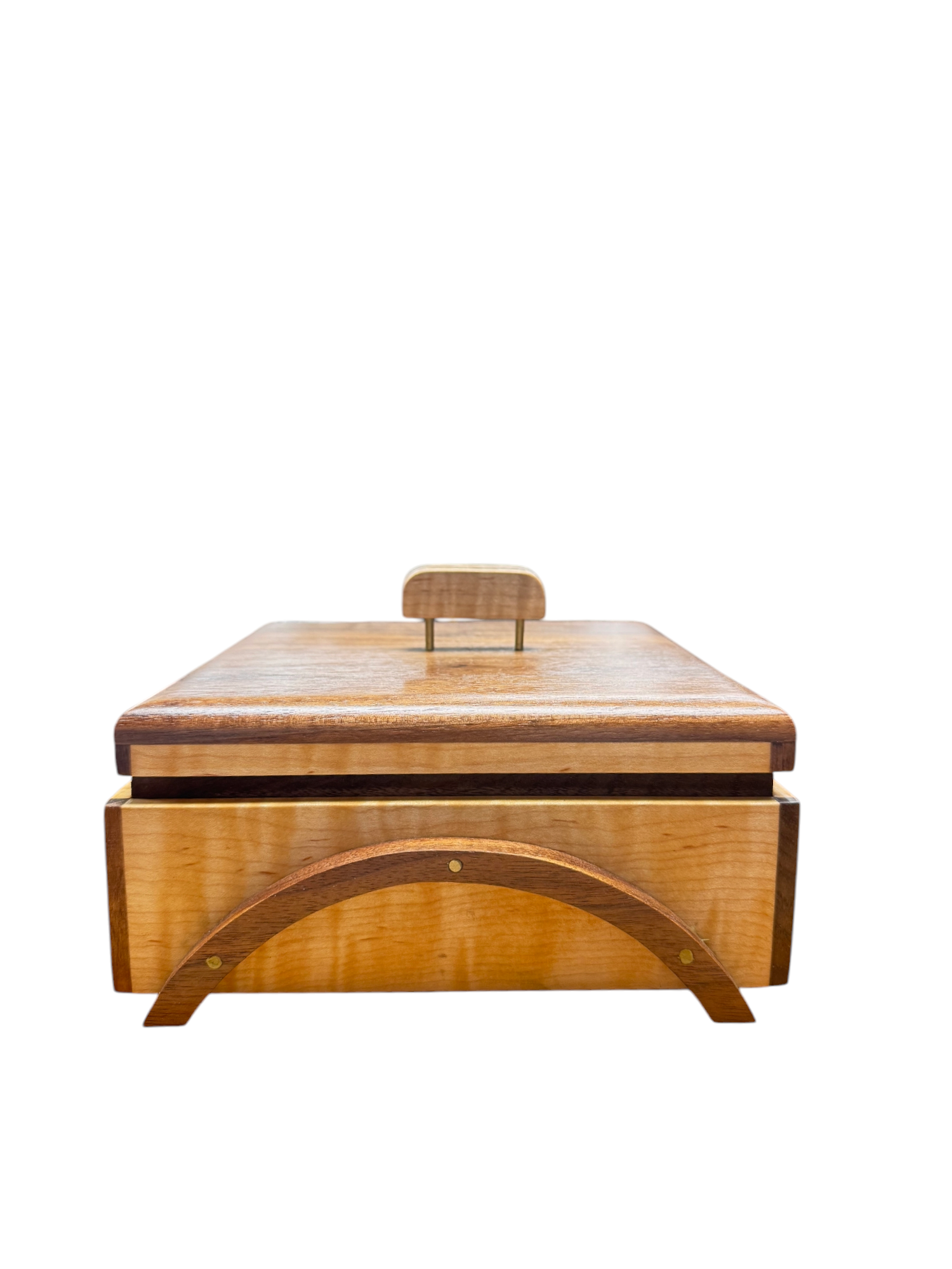 Mobile Bay Area Holzbearbeitung Ahorn und Walnuss Keepsake Box