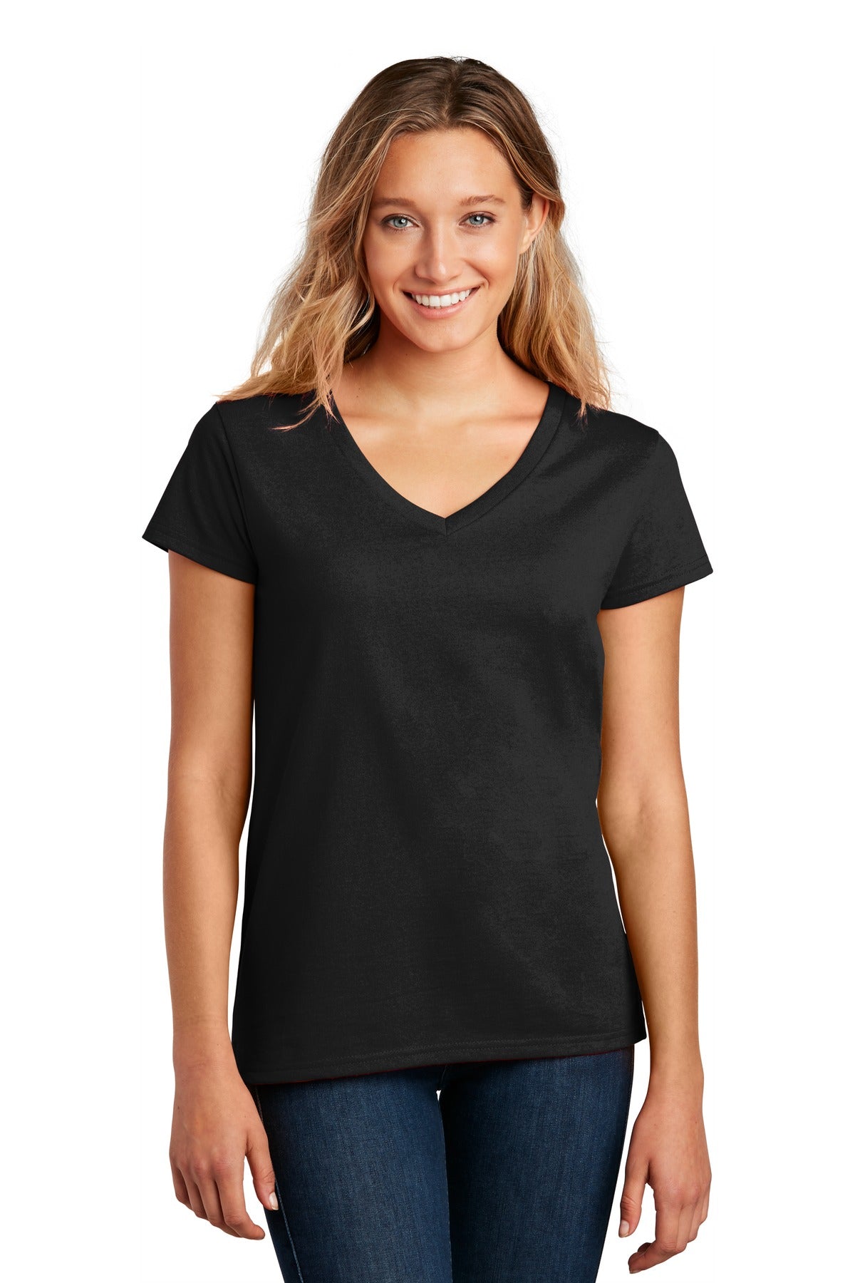 District Damen Re-Tee V-Ausschnitt DT8001