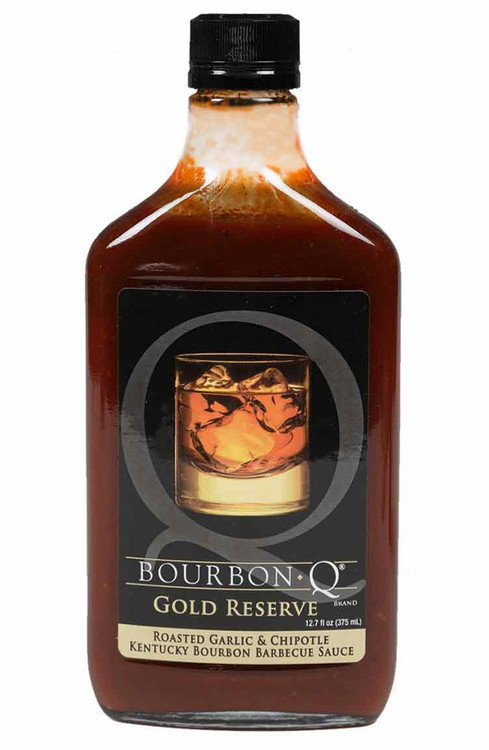 Bourbon Q Gold Reserve gerösteter Knoblauch und Chipotle Kentucky Bourbon BBQ, 12,7 Unzen