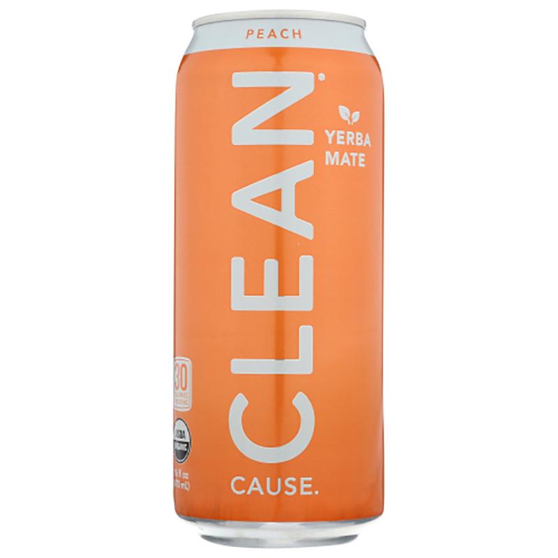 Online Clean Cause – Yerba Mate Pfirsich, 16 oz