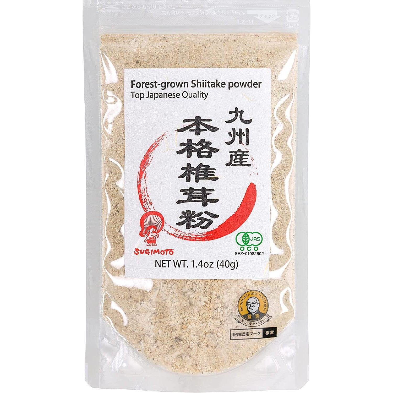 Sugimoto vielseitig verwendbar Bio Japanischer Shiitake Pilz Pulver 40g