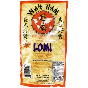 Wah Nam frischer lomi – hochwertige Panzit – gekochte chinesische Nudeln- bereit für Rührbraten -14 oz