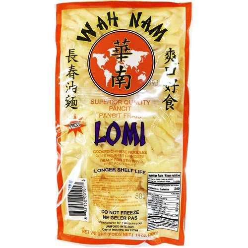 Wah Nam – Fresh Lomi – Pancit von höchster Qualität – gekochte chinesische Nudeln – bereit für Stir Fry -14 OZ