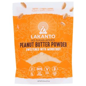 Lakanto Erdnussbutter Pulver: mit Mönchsfrucht gesüßt