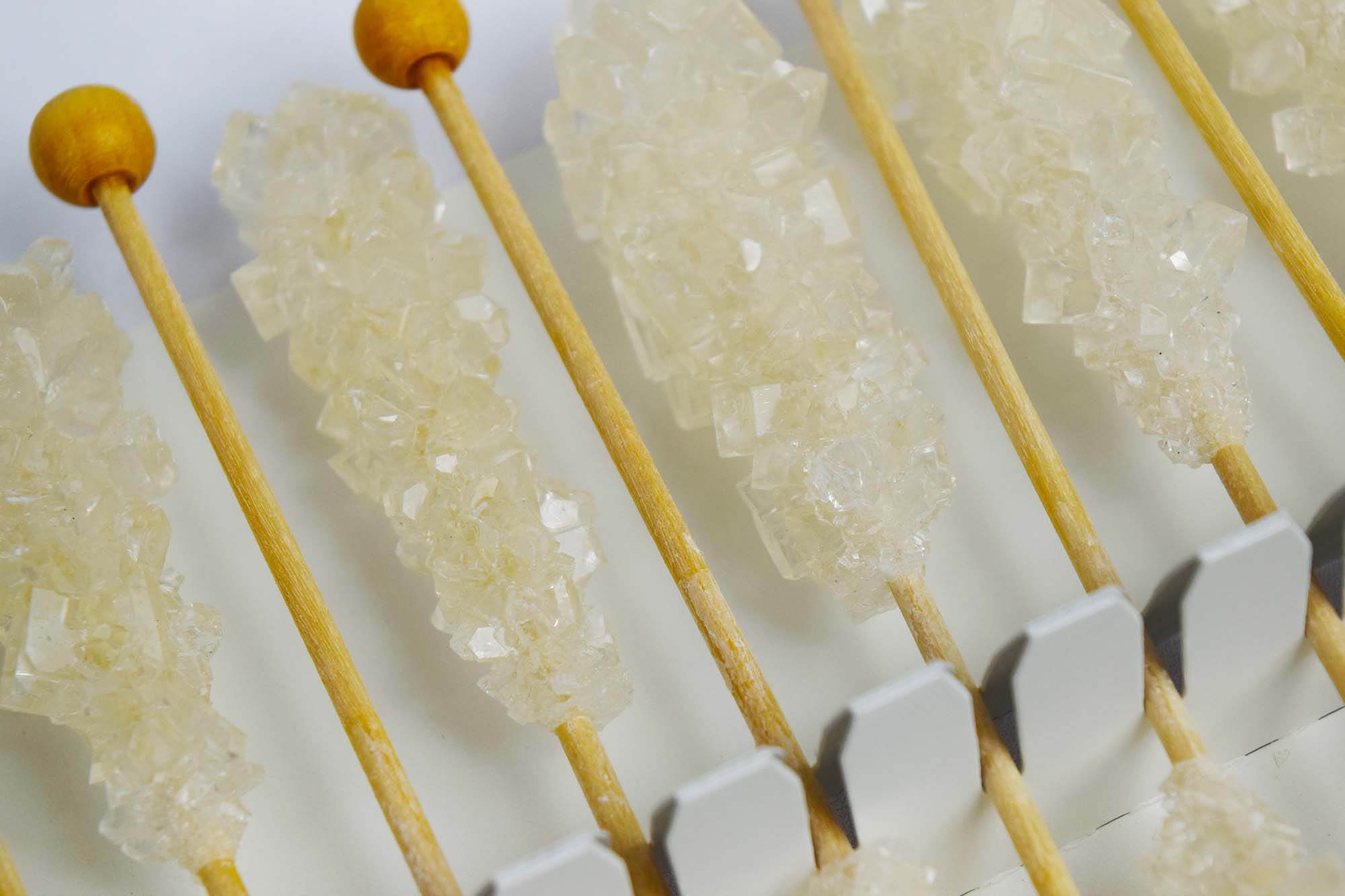 Weiße Rock Süßigkeiten Swizzle Sticks – 18 Stück